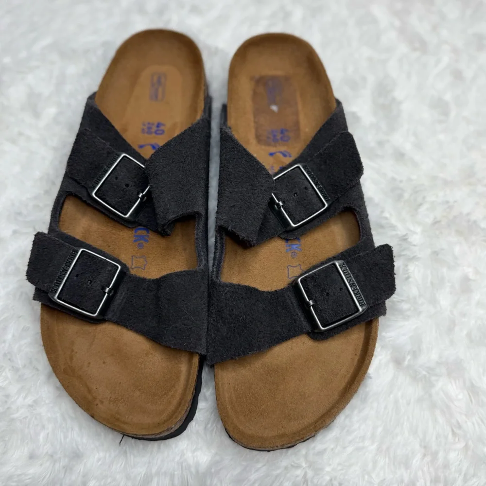 Birkenstock Arizona Suede Sandals Black | EU 40 US 9–9.5 - Picture 2 of 13